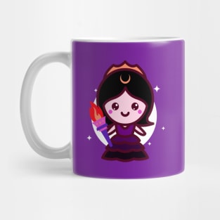 Chibi Kawaii Cute Hecate Goddess Witch Mug